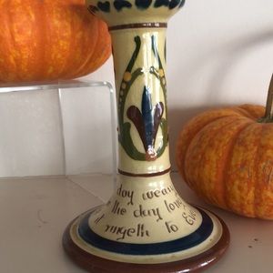 Antique Torquay Motto Candle Stick